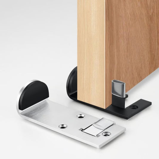 Stainless steel door stopper—— No punching required！