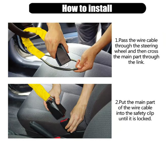 🚗Bilrattlås Säkerhetsbälteslås Stöldskyddsanordning