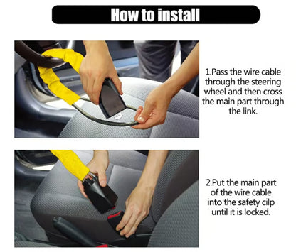 🚗Bilrattlås Säkerhetsbälteslås Stöldskyddsanordning