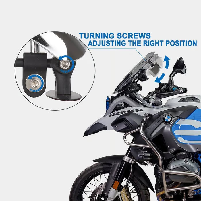 180° motorcykelsäkerhetsspegel