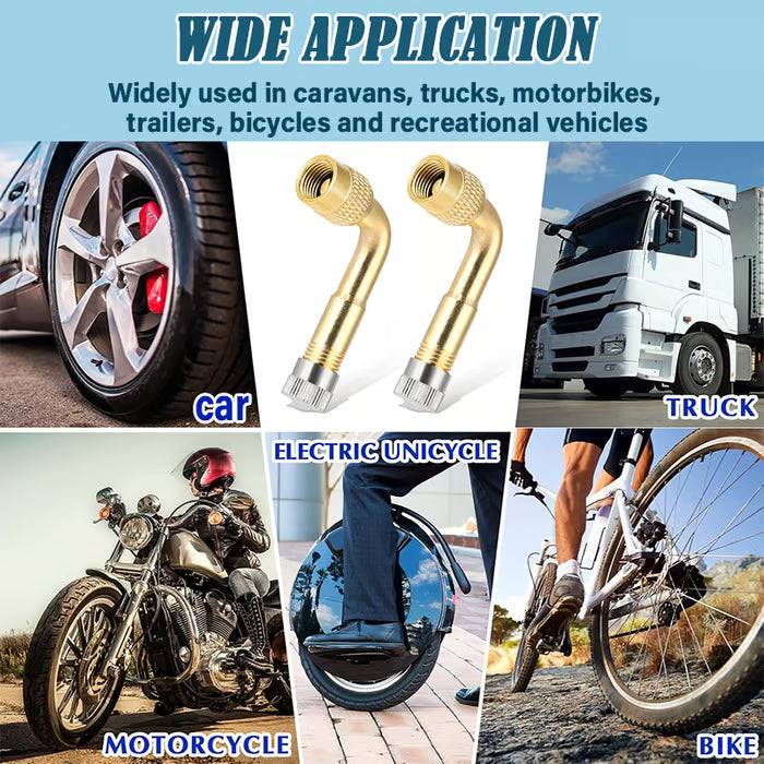 Universell däckventilförlängningsadapter för bil, cykel, motorcykel, skoter