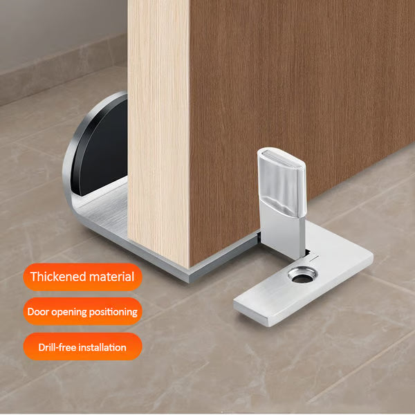 Stainless steel door stopper—— No punching required！