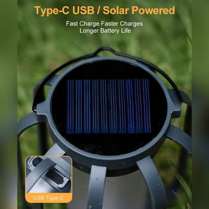 🔥Solar Lantern Outdoor Light with 4 Modes