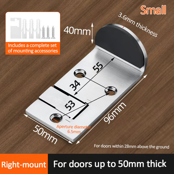 Stainless steel door stopper—— No punching required！