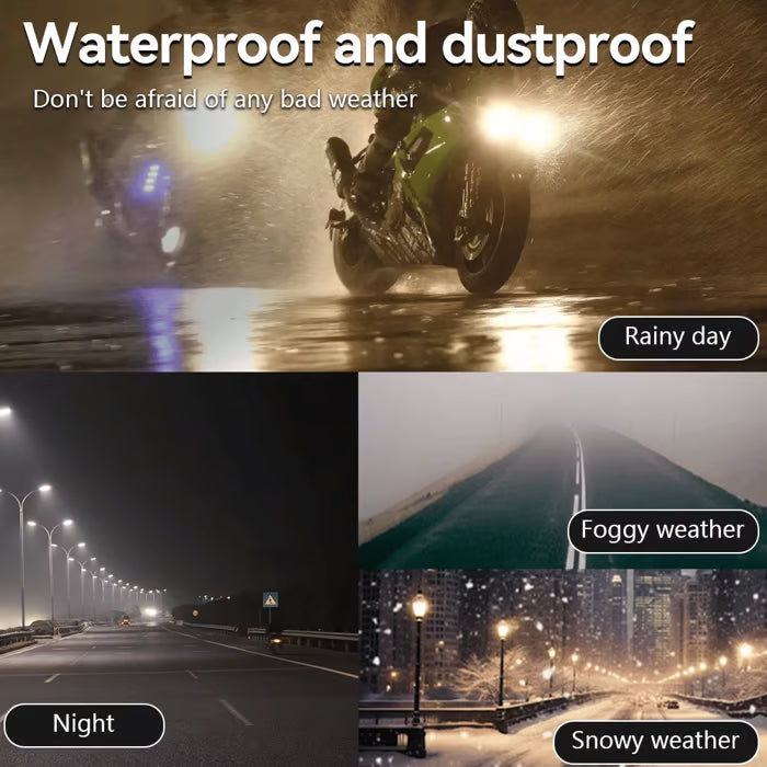 H4 Integrerade LED-strålkastare med helljus och halvljus (2 st)